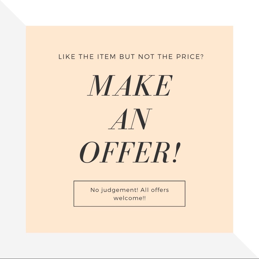 No judgement! Offers welcome 💖